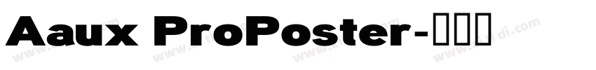 Aaux ProPoster字体转换